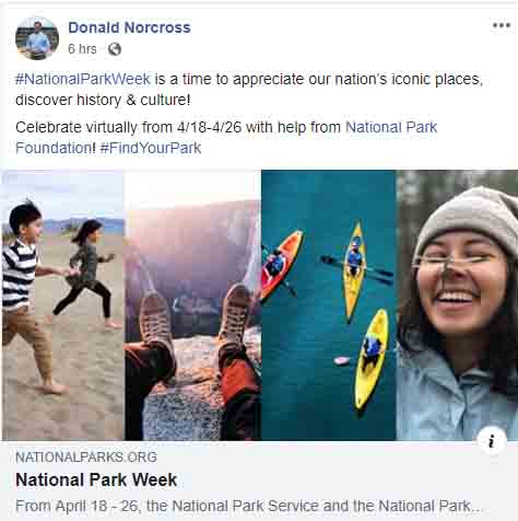 It's national park week and nj democrat wants you to virtually explore parks you can't actually visit It's national park week and nj democrat wants you to virtually explore parks you can't actually visit