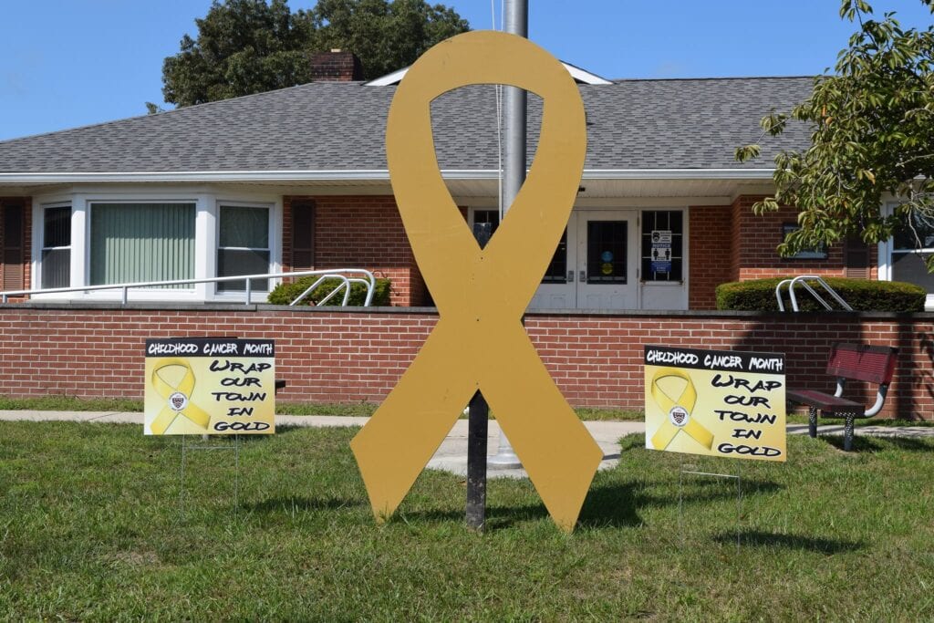 Amato, Berkeley Township "Wrap the Town Gold" for Childhood Cancer Awareness