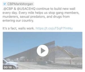 Report: Twitter Blocks Border Patrol Chief for "Hateful Content" in Border Wall Update