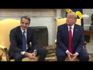 President trump participates in a meeting with the prime minister of the hellenic republic