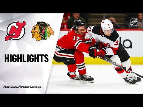 NHL Highlights | Devils @ Blackhawks 12/23/19