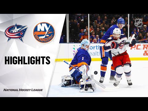 NHL Highlights | Blue Jackets @ Islanders 12/23/19