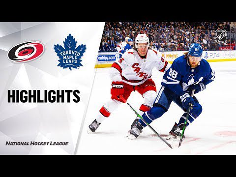 NHL Highlights | Hurricanes @ Maple Leafs