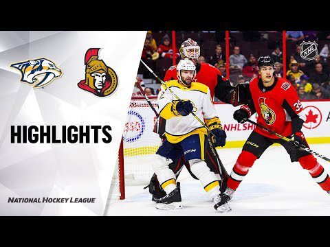 NHL Highlights | Predators @ Senators 12/19/19