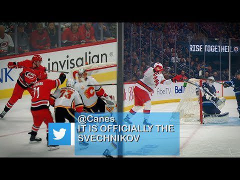 Twitter reacts to Svechnikov’s lacrosse-style goals