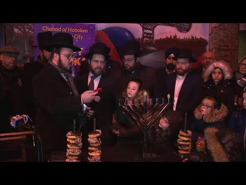 AP: Menorah lighting in Jersey City