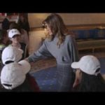 First Lady Melania Trump Welcomes Elementary Students to the White House