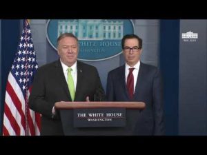 Press briefing with secretary of state mike pompeo and secretary of the treasury steve mnuchin