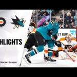 NHL Highlights | Flyers @ Sharks 12/28/19