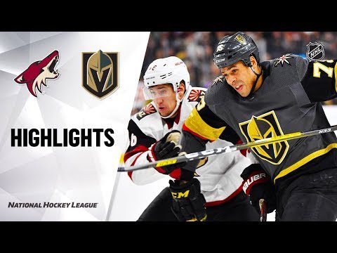 NHL Highlights | Coyotes @ Golden Knights 12/28/19