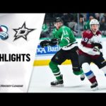NHL Highlights | Avalanche @ Stars 12/28/19