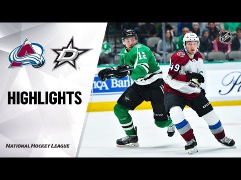 NHL Highlights | Avalanche @ Stars 12/28/19
