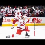 Hurricanes rattle off three goals in 1:04
