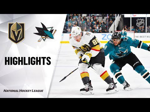 NHL Highlights | Golden Knights @ Sharks 12/22/19