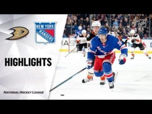 Nhl highlights | ducks @ rangers 12/22/19