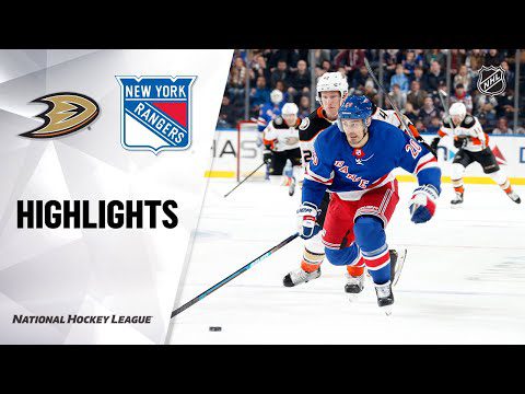 NHL Highlights | Ducks @ Rangers 12/22/19