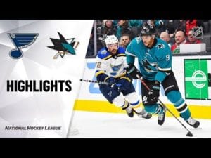 NHL Highlights | Blues @ Sharks 12/21/19