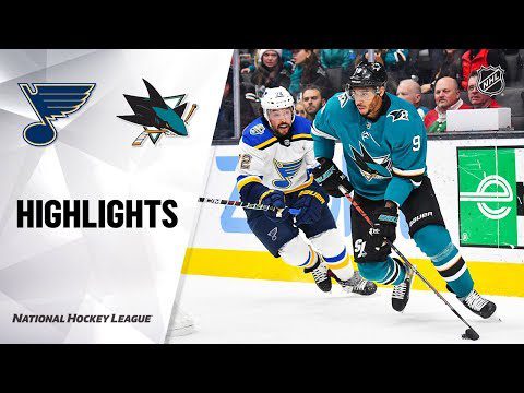NHL Highlights | Blues @ Sharks 12/21/19