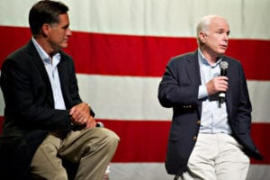 Is mitt romney's fate the same as john mccain?