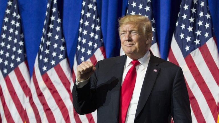 Trump takes lead in latest new york times poll - photo licensed by shore news network.