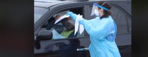First drive-thru coronavirus testing facility now open; positive cases to go up by thousands