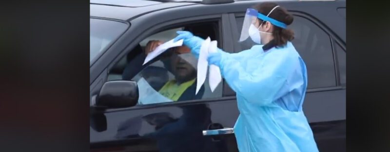First Drive-Thru Coronavirus Testing Facility Now Open; Positive Cases to Go up By Thousands