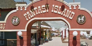 Fire at fantasy island amusement park