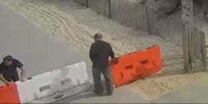 Seaside park boardwalk closed