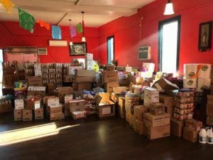 Orthodox community delivers large donation to help hispanic families in need in lakewood