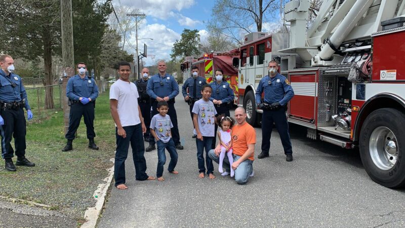 Jackson Police and Firefighters Delivering Birthday Smiles During COVID-19