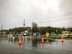 Damage in toms river not caused by storm, but drunk driver