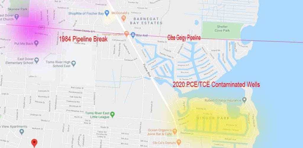 5 More Wells Found Polluted South of Old Ciba-Giegy Pipleline