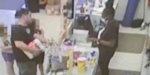 Coronaraged dad punches barrier, injures cashier in front of kids, now police need your help finding him