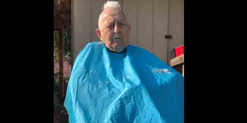 WWII Paratrooper Gets D-Day Mohawk to Show Respect for Fallen Comrades