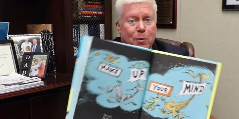 Brick Mayor Reads Dr. Seuss Book to Children Stuck at Home During Coronavirus Pandemic