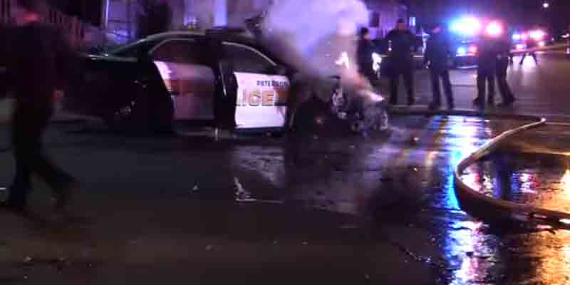 Paterson Police Chase ends in Fiery Crash