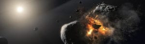 Nasa claims to capture destruction of far away planet