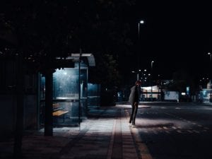 Two men waiting at bus stop charged for violating murphy's law