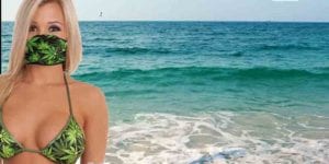 You can now order bikinis with matching face mask for the summer