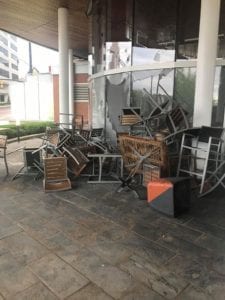 Husband and wife were reopening restauraunt on monday, now looters destroyed it