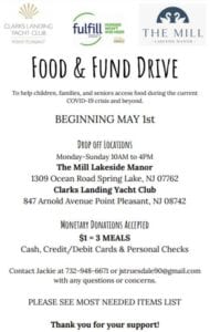 Food & fund drive to benefit fulfill