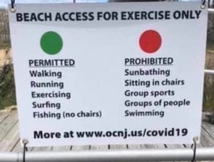New rules for ocean city nj beach; you can fish, but you can't sit while fishing