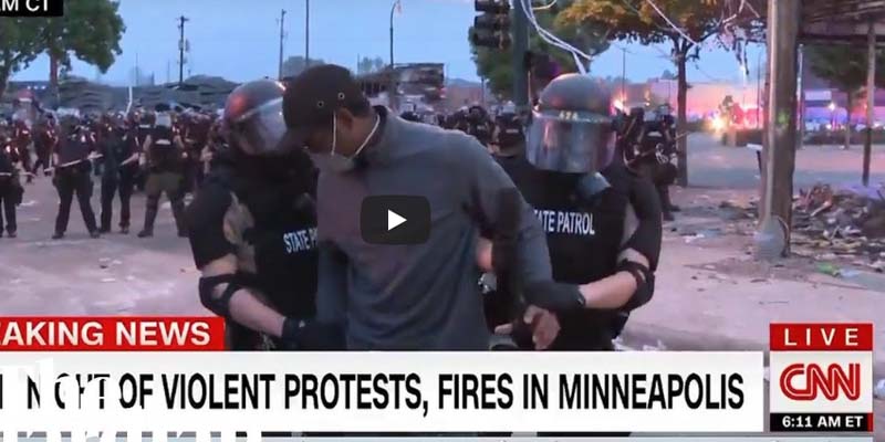 CNN Camera Crew Arrested on Live TV After Defying Police Order to Relocate