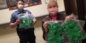 Head of long branch tenant's association make custom ppe for town leaders, police