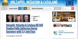 Mcguckin retreats from bill that sought $15,000 fines for murphy's law violations