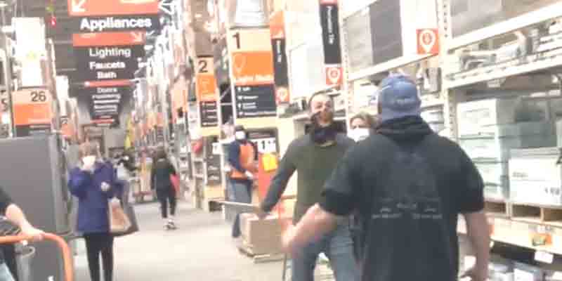Watch: ManKaren Threatens Family at Home Depot Because Infant Not Wearing Mask