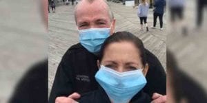 Knucklehead phil murphy walks the boardwalk in seaside