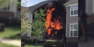 Fire displaces residents in north brunswick