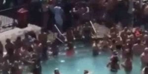 Wild weekend at the pool prompts covid-19 travel warnings