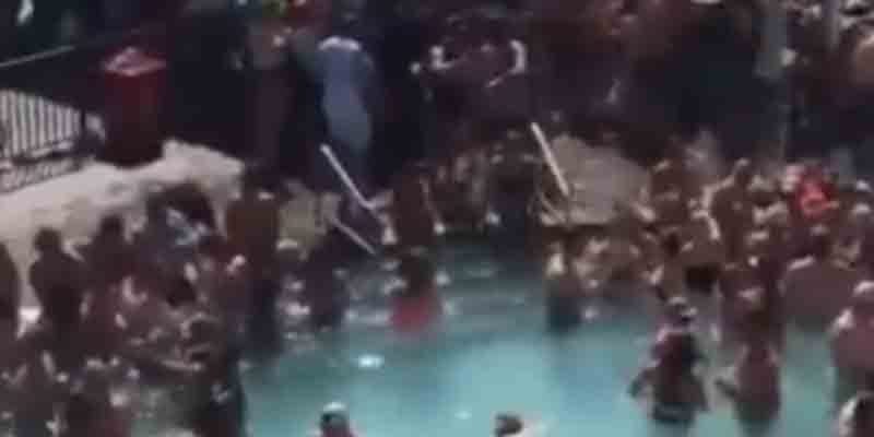 Wild Weekend at the Pool Prompts COVID-19 Travel Warnings